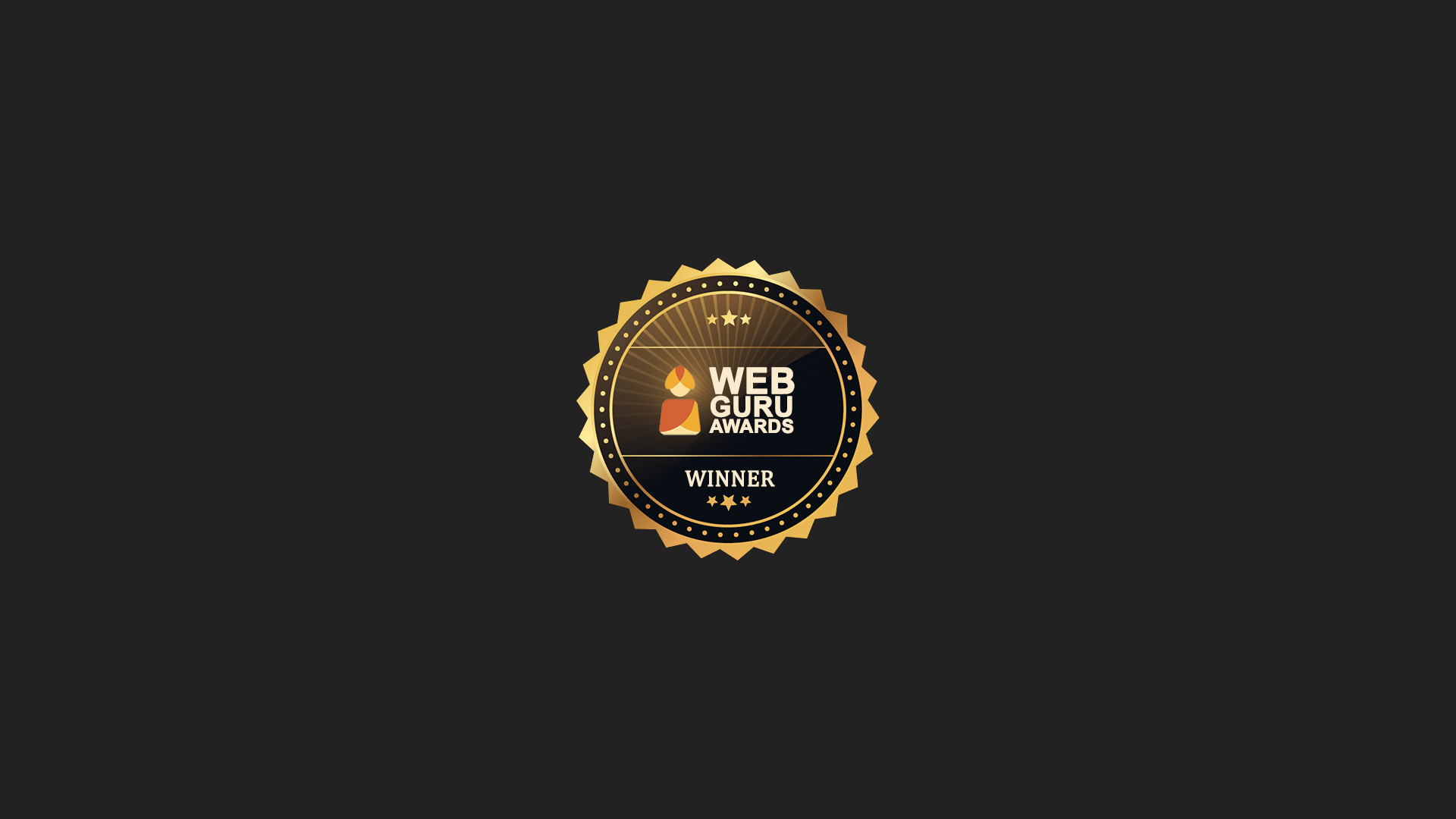 Winnaar van de Web Guru Awards